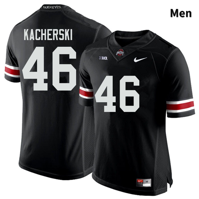 Ohio State Buckeyes Cade Kacherski Men's #46 Black Authentic Stitched College Football Jersey